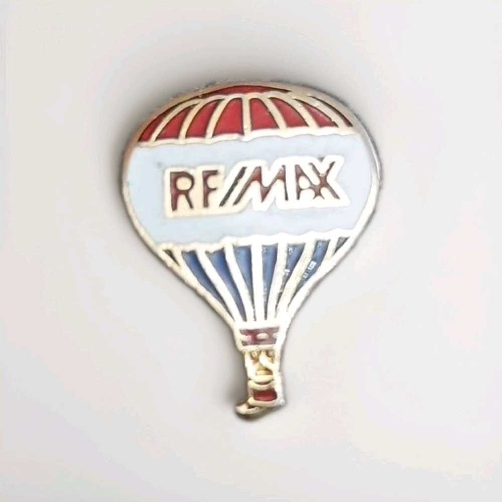 ReMax Balloon Logo Lapel Hat Pin Pinback Tie Tac Real Estate Company